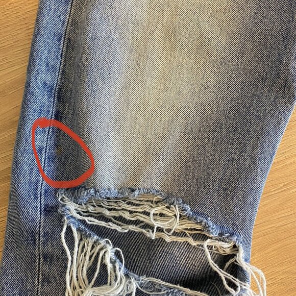 FRAME Rigid Re Release Le Original Taper Jeans Size 27 The Bungalow Button Fly - Picture 10 of 13